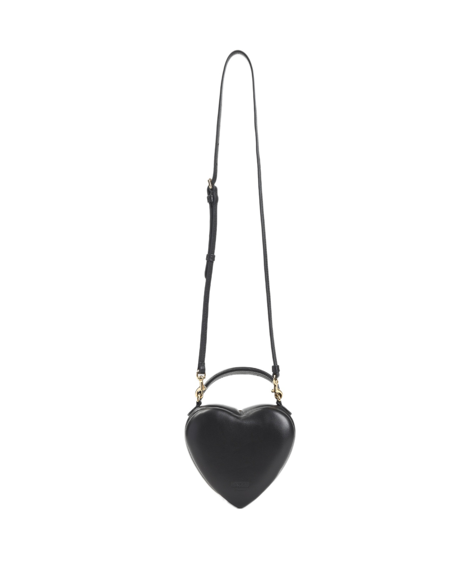 Moschino Smile Shoulder Bag In Black