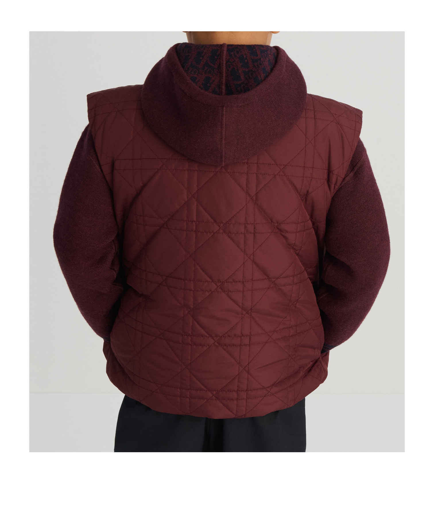 Dior Sleeveless Down Jacket In Red