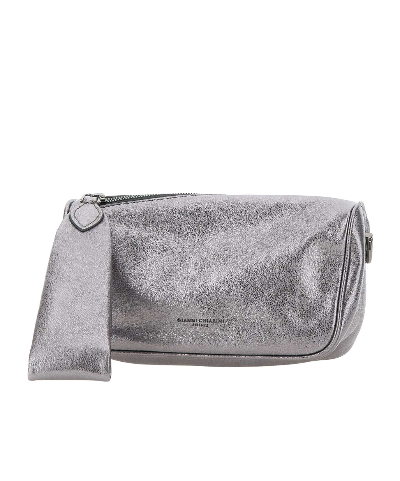 Gianni Chiarini Kim Zipped Clutch Bag In Gray