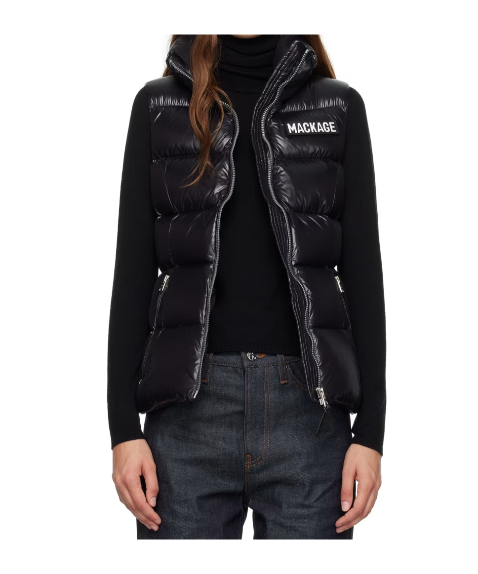 Mackage Logo-patch Padded Gilet In Black