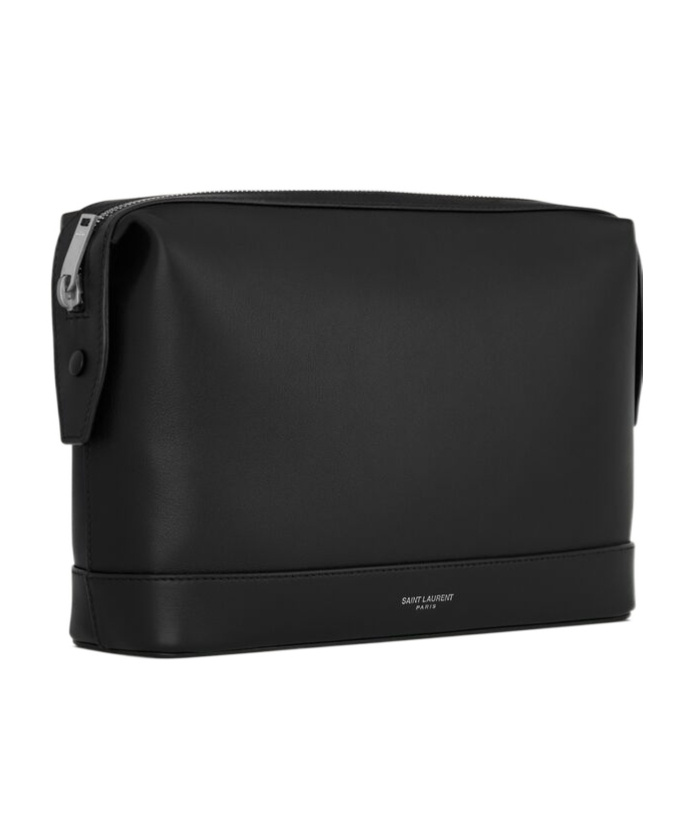 Saint Laurent Small Zipper Clutch In Black