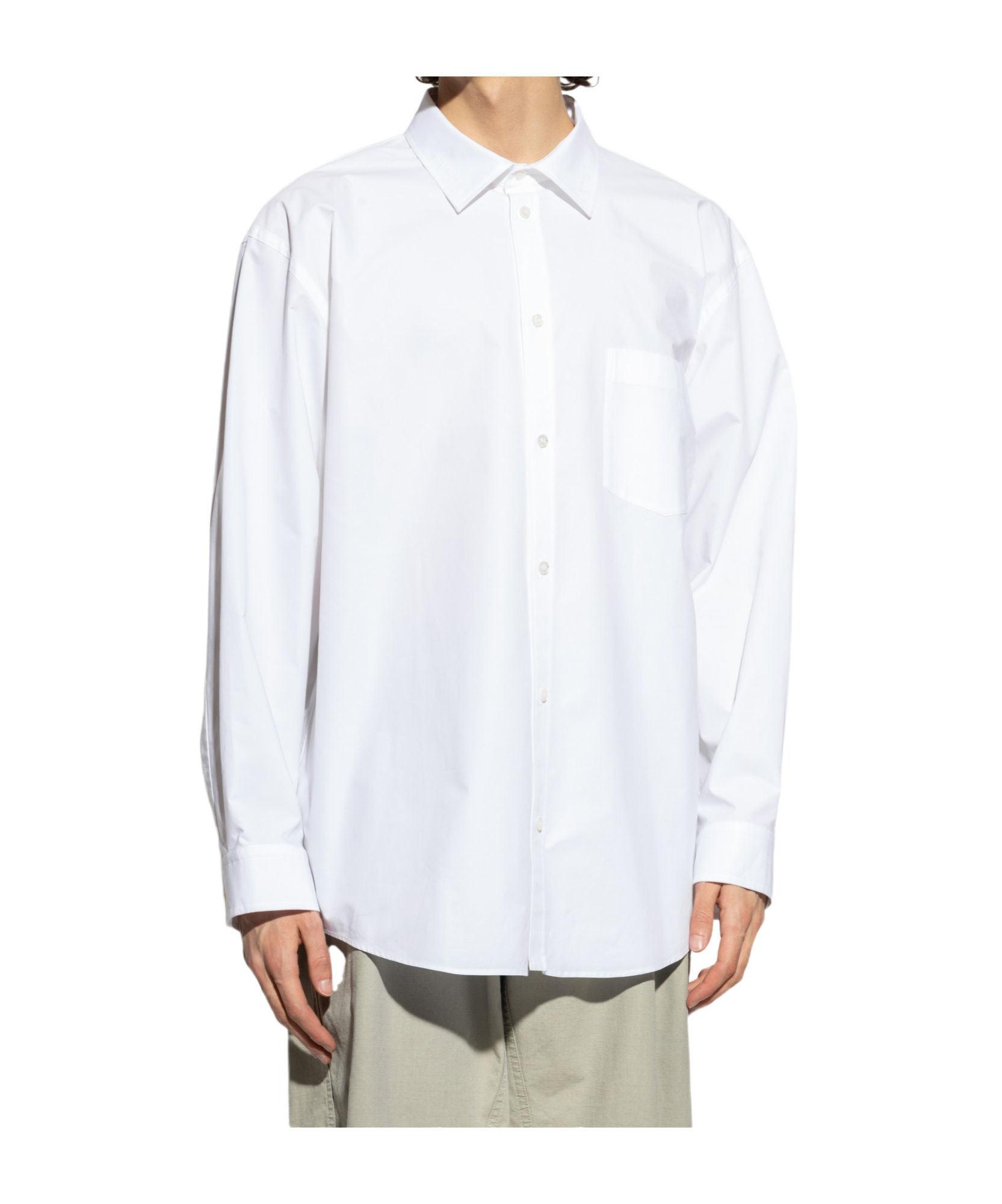 Balenciaga Shirt With Logo In White
