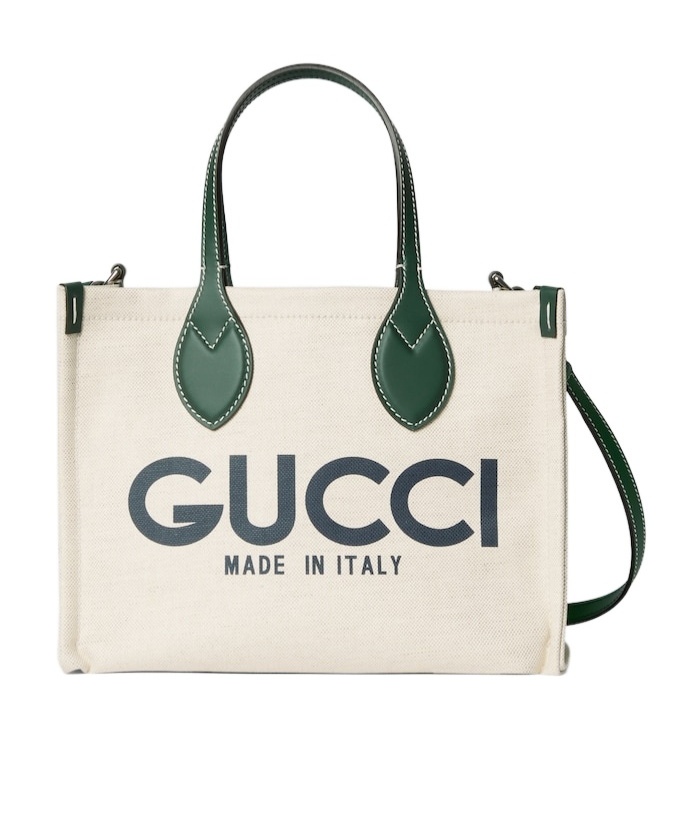 Gucci Kleiner Shopper Mit Logo-print In White