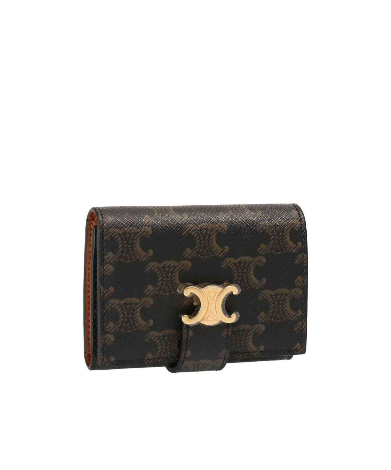 Celine Three-fold Wallet In Black