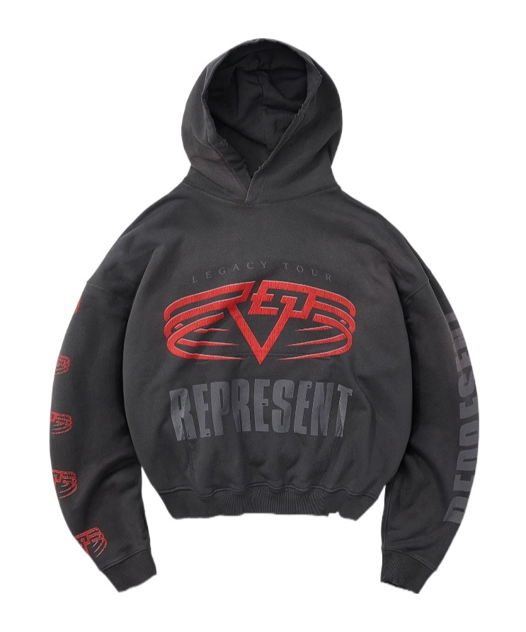 Represent Reversible Living Legacy Tour Hoodie In Black