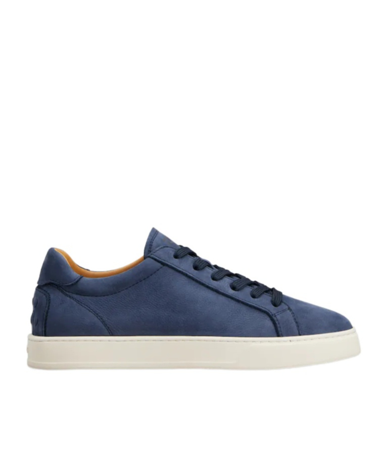Tod's Sneakers In Nabuk Di Vitello In Blue