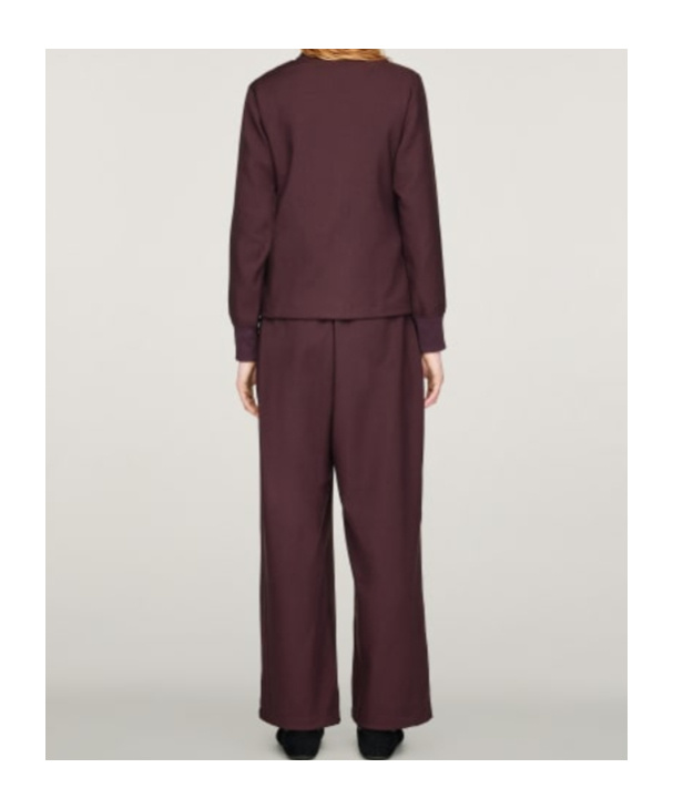 Y-3 3-stripes Track Pants In Burgundy
