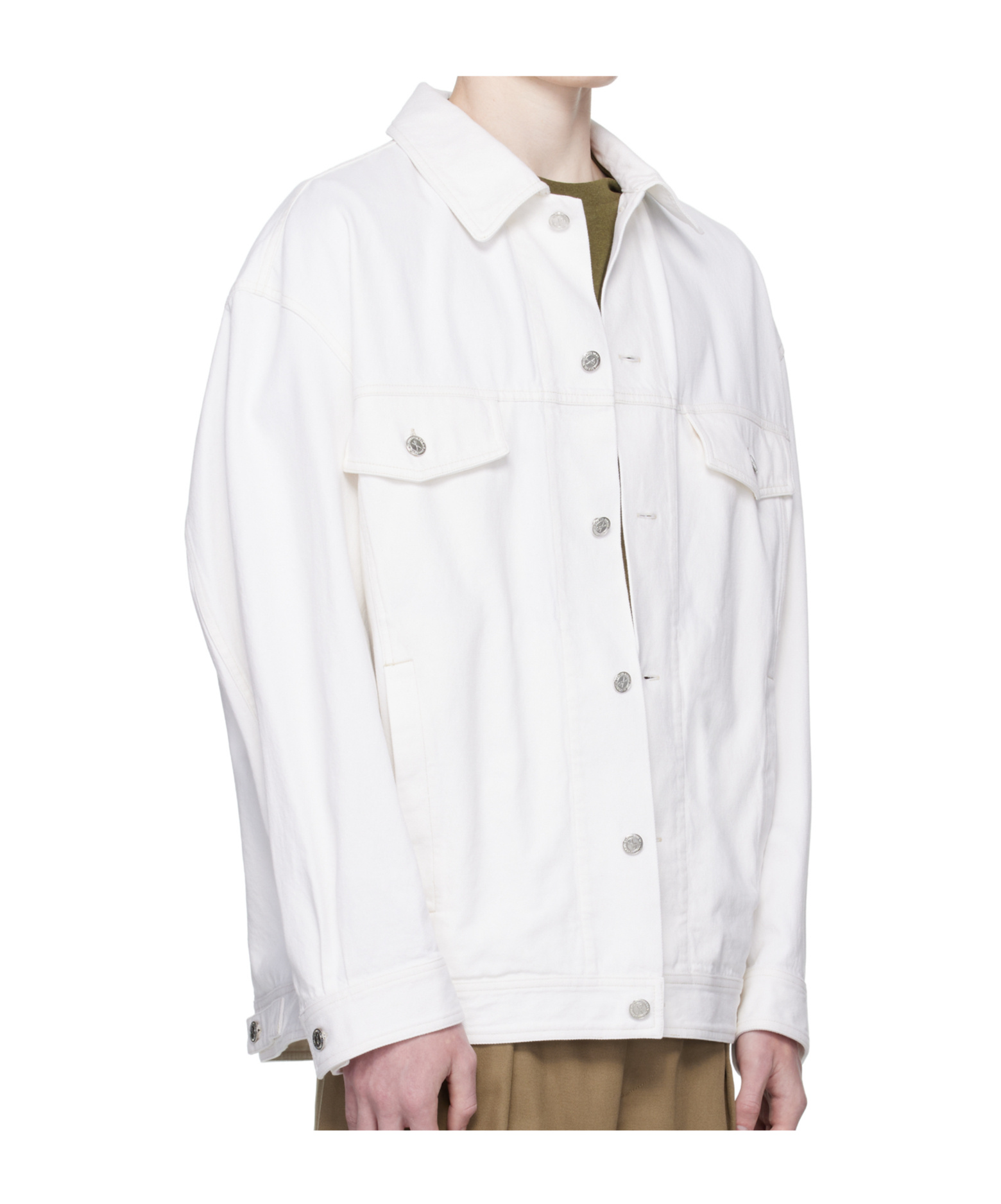 Apc Lapel Long-sleeved Casual Jacket In White
