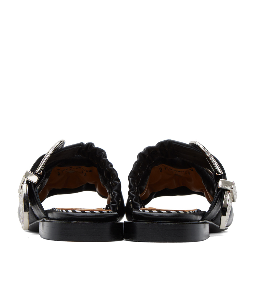 Toga Square-headed Rivet Slippers In Black