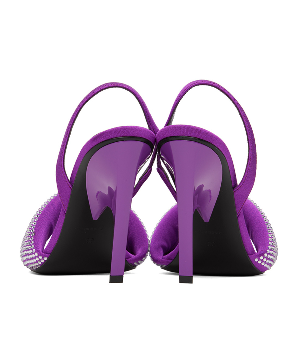 Attico Rem High-heeled Sandals In Purple