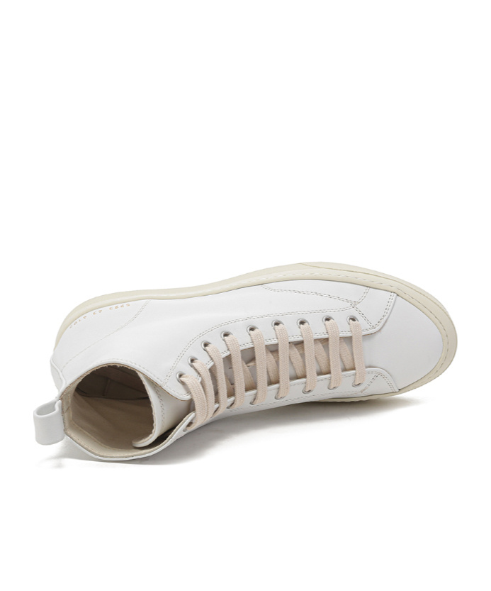 Common Projects Logo Logo High-top Skate Shoes In White