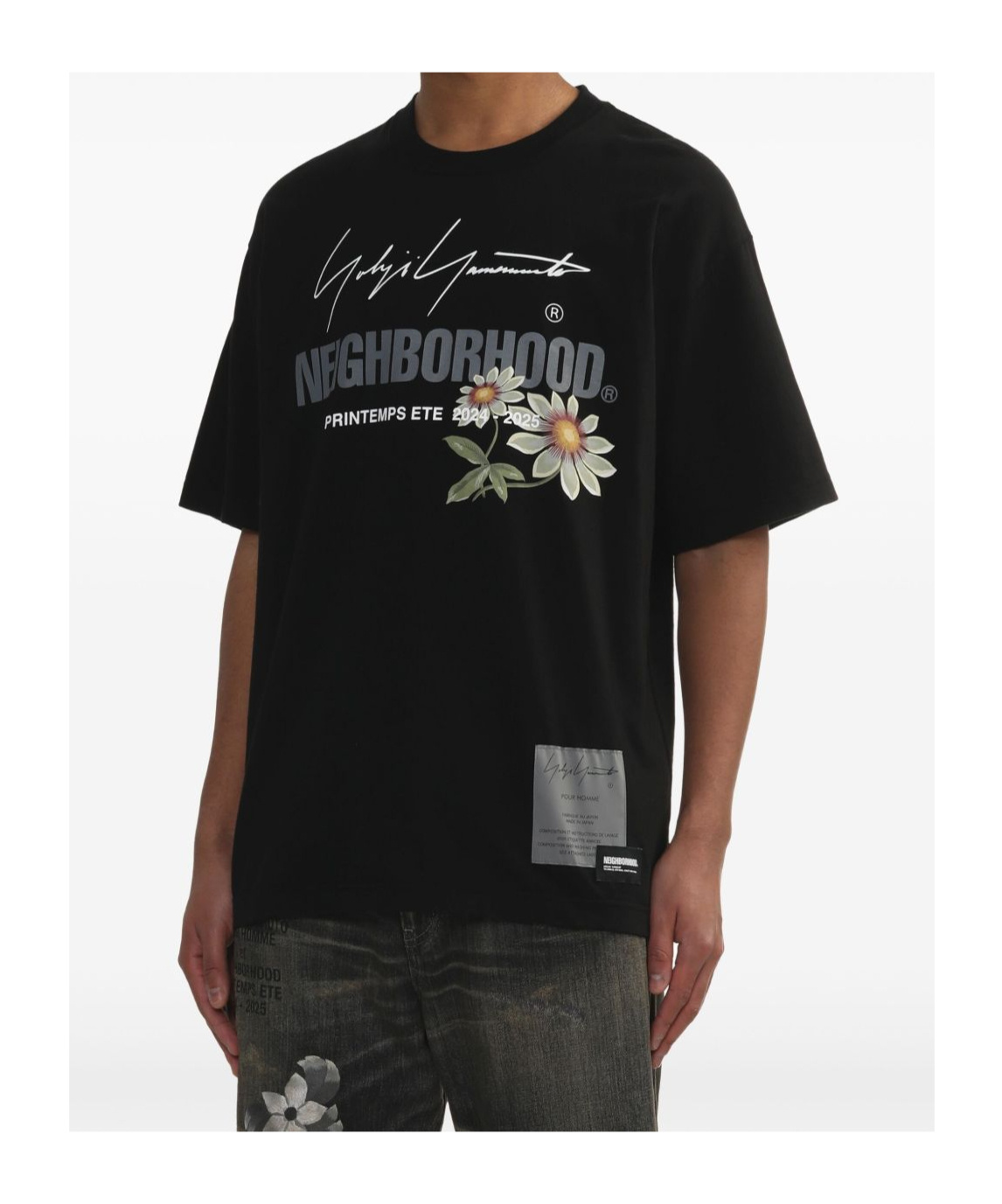 Yohji Yamamoto X Neighbourhood Cotton T-shirt In Black