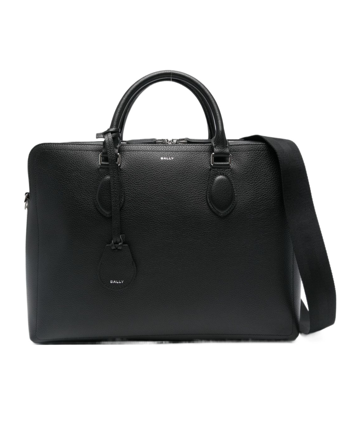 Bally Capitol Leather Top-handle Briefcase In Black