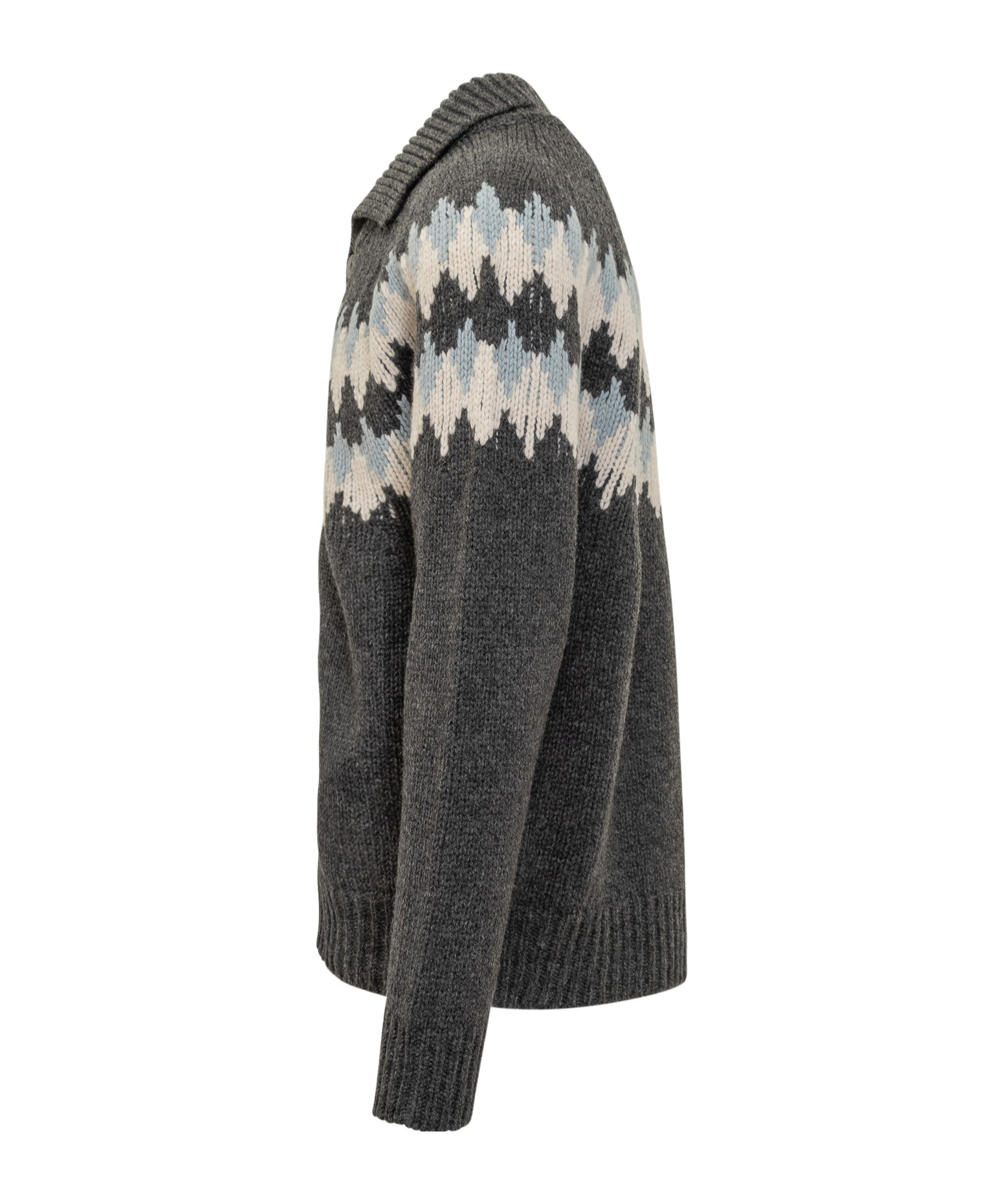 Alanui Sweet Winter Fair Isle-pattern Button Cardigan In Black