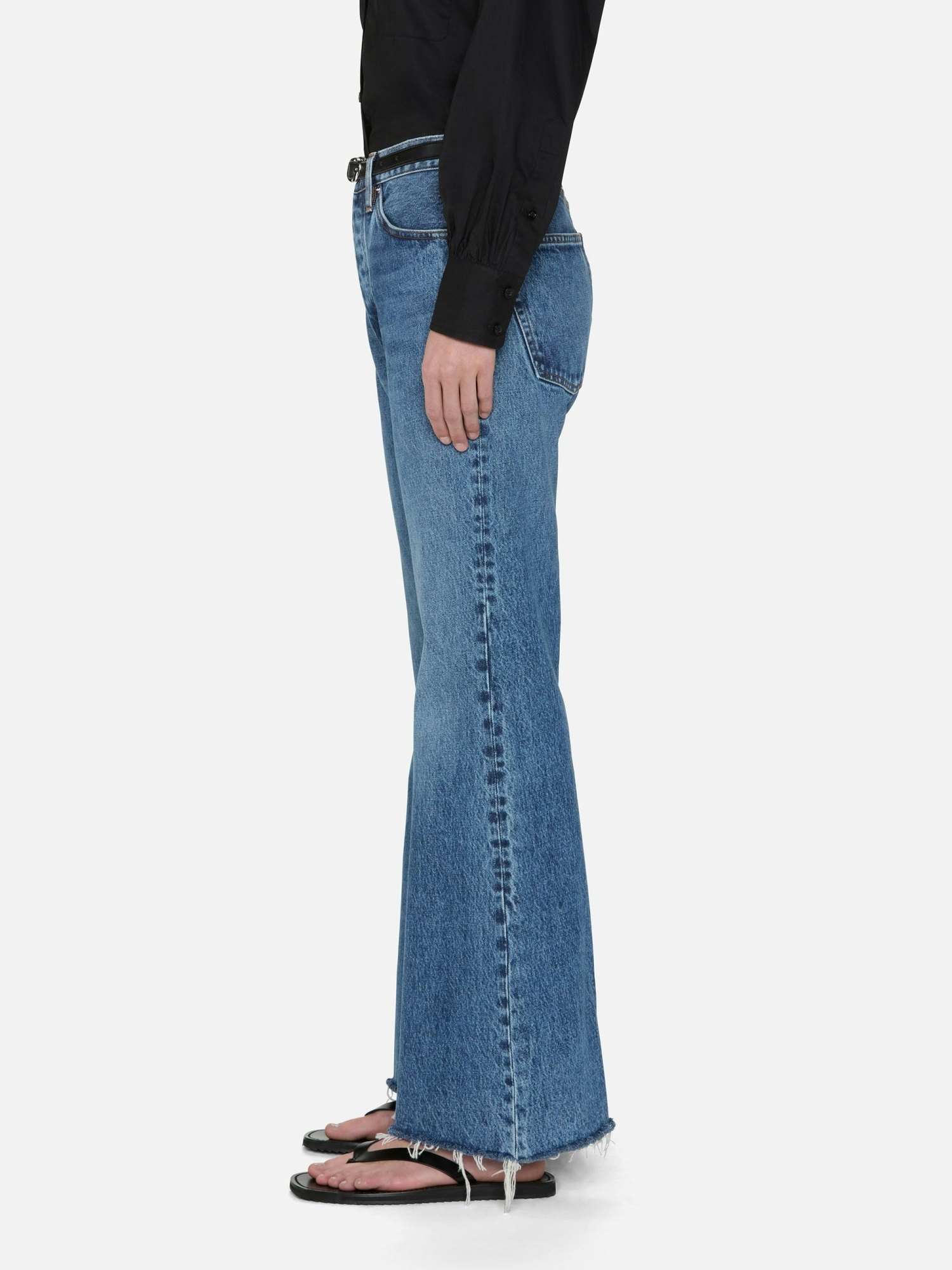 Frame Belt Loop Jeans In Blue