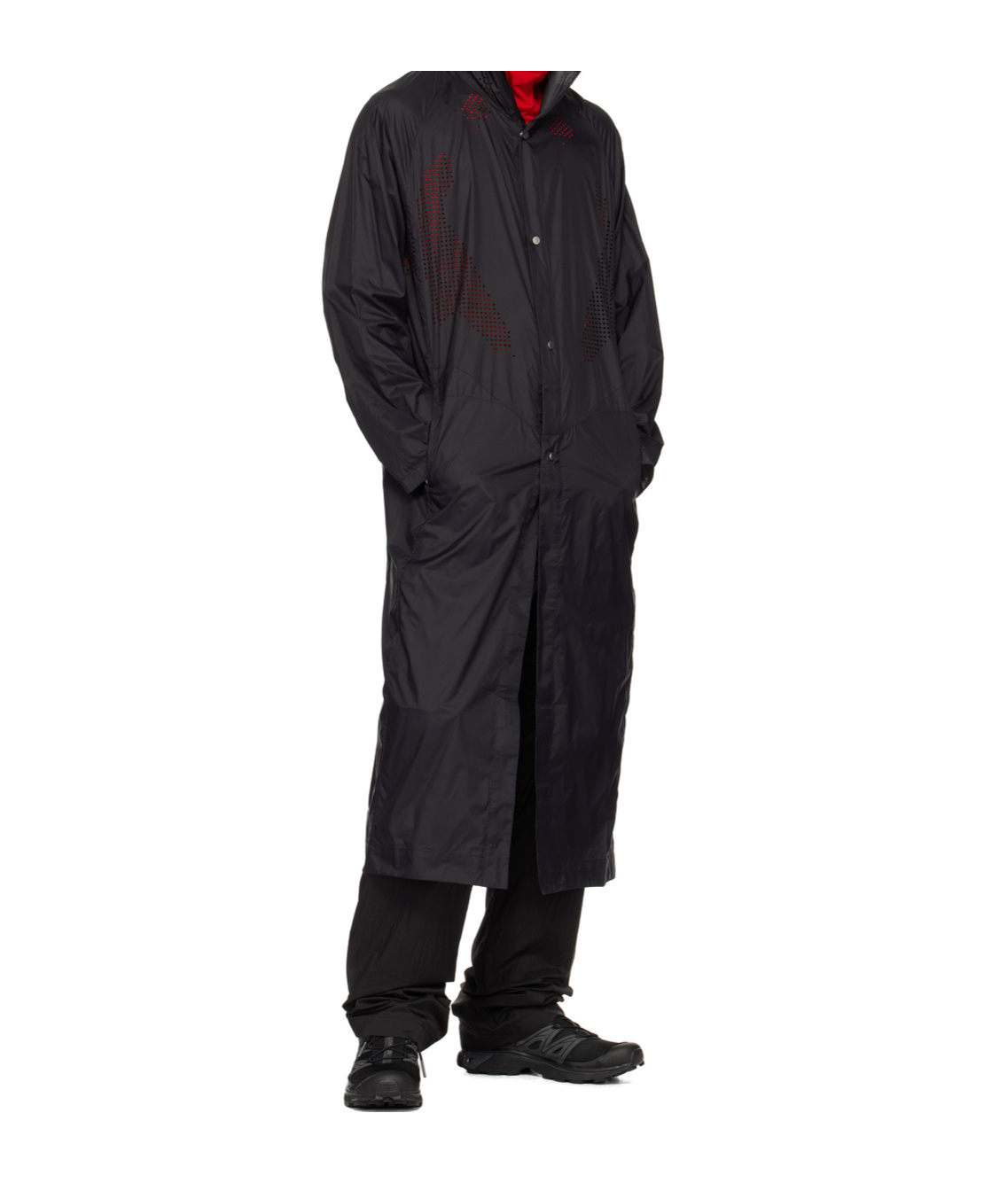 Post Archive Faction (paf) Taffeta Zipper Casual Pants In Black