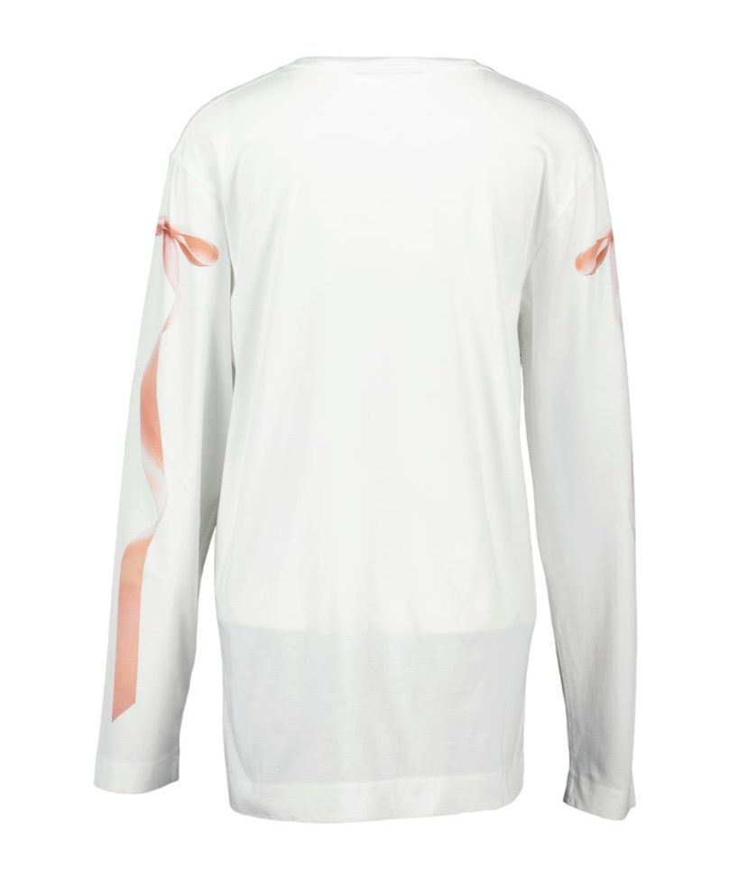 Simone Rocha Long Sleeve T-shirt In White