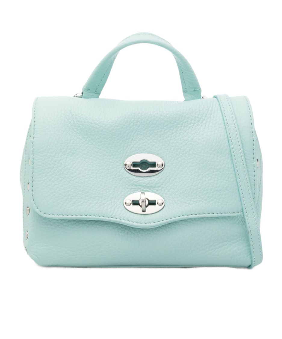 Zanellato Postina Daily Baby Leather Handbag In Blue