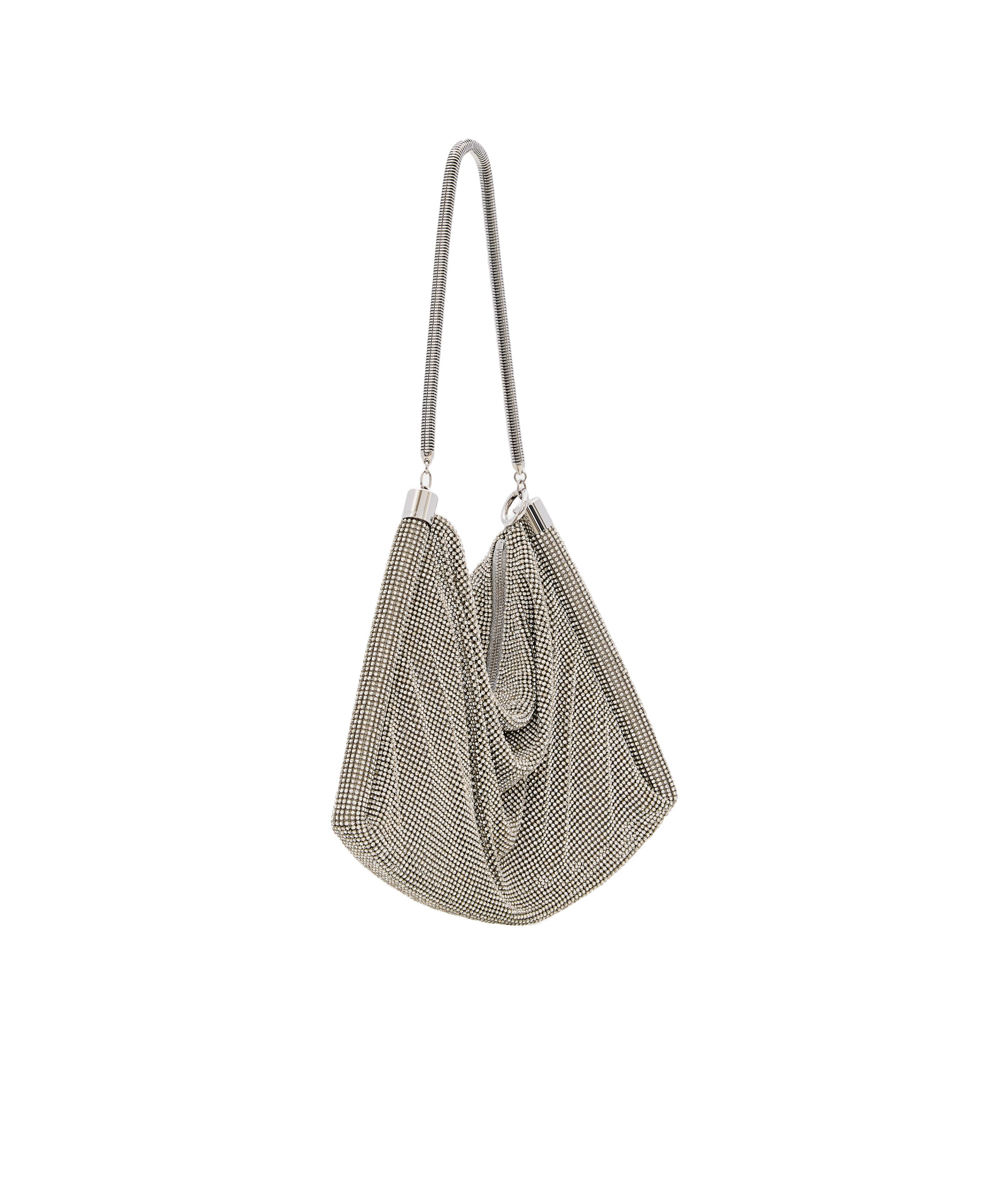 Rabanne Metallic Clutch Bag In Nude