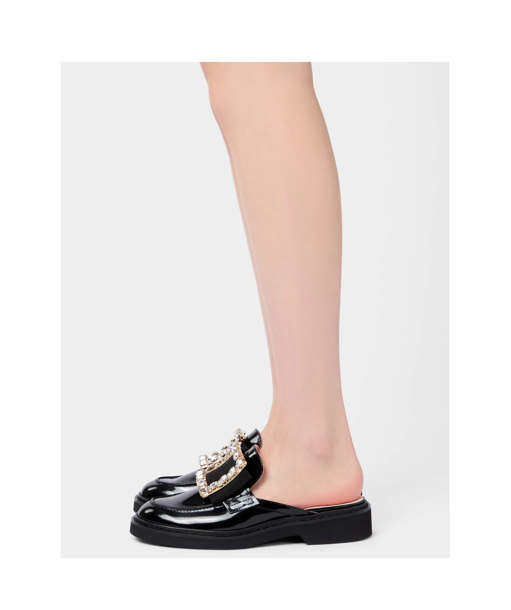Roger Vivier Viv' Rangers Mules In Black