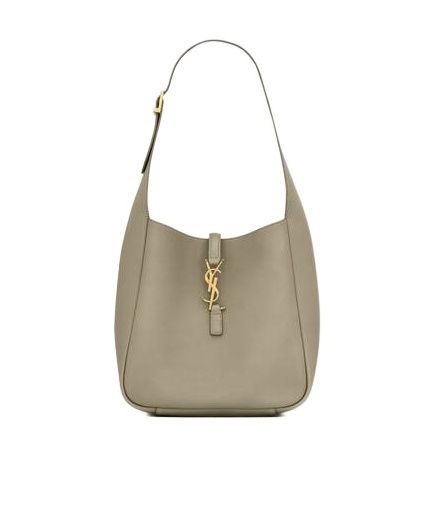 Saint Laurent Green Le 5 À 7 Small Shoulder Bag In Nude