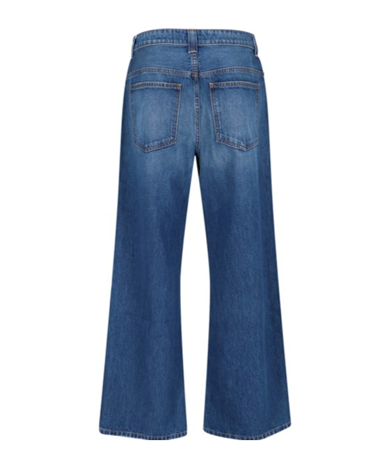Khaite Denim Trousers With Belt Loops In Blue