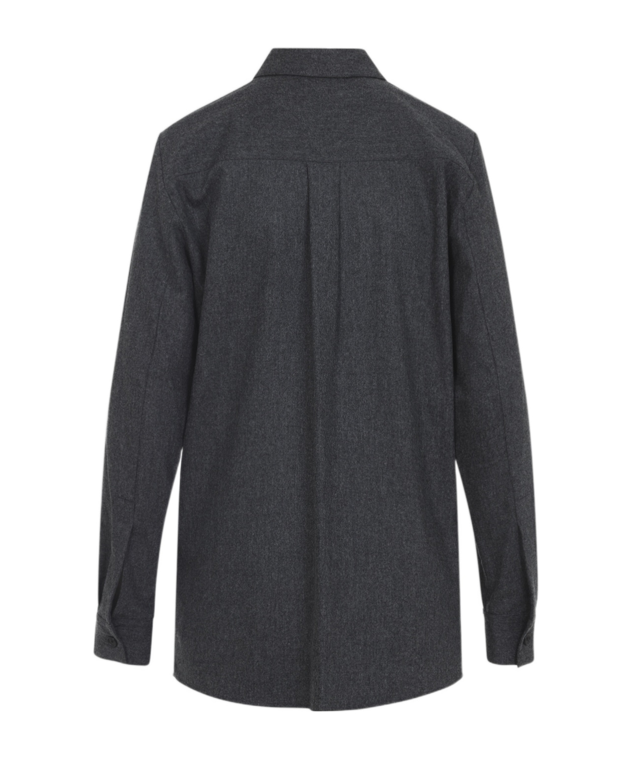 Khaite Auryn Lightweight Wool And Cashmere Shirt In Multi