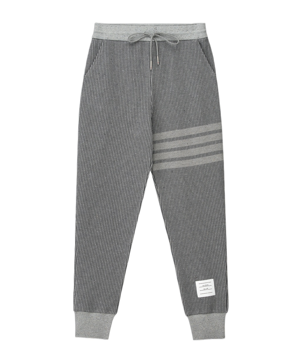 Thom Browne Drawstring Waist-edge Sweatpants In Gray