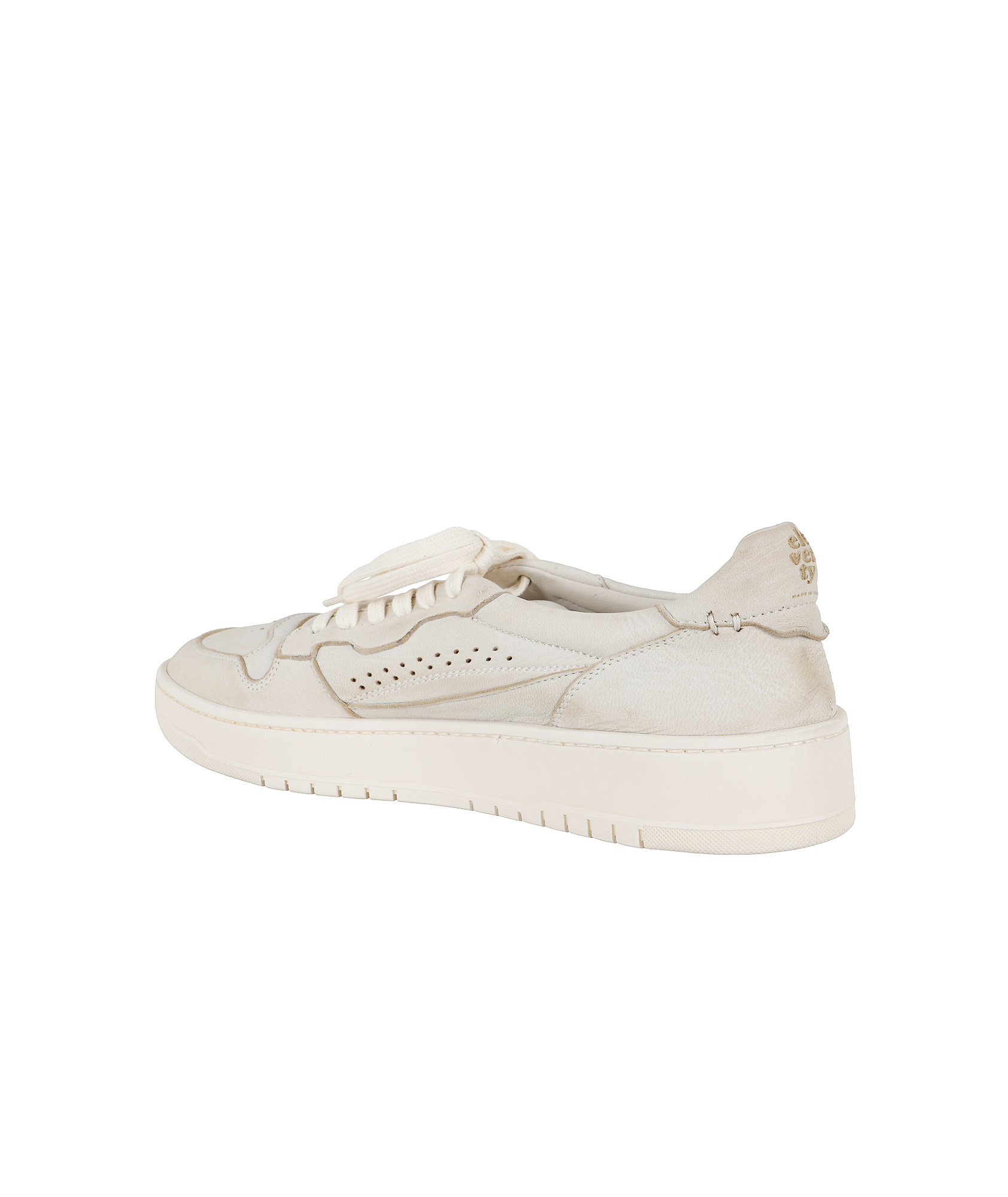 Eleventy Round Head Low-cut Sneakers In White