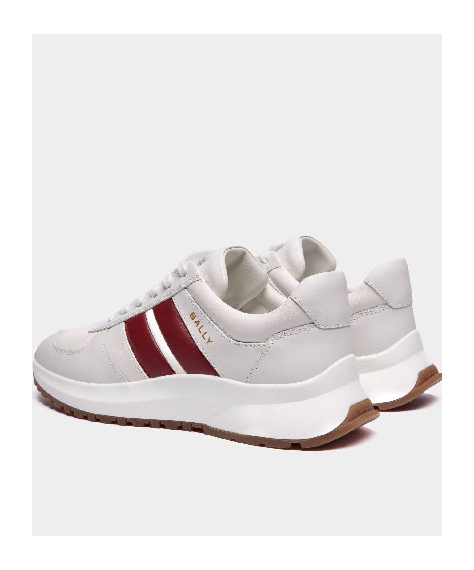 Bally White Leather Darsyl Sneakers In White