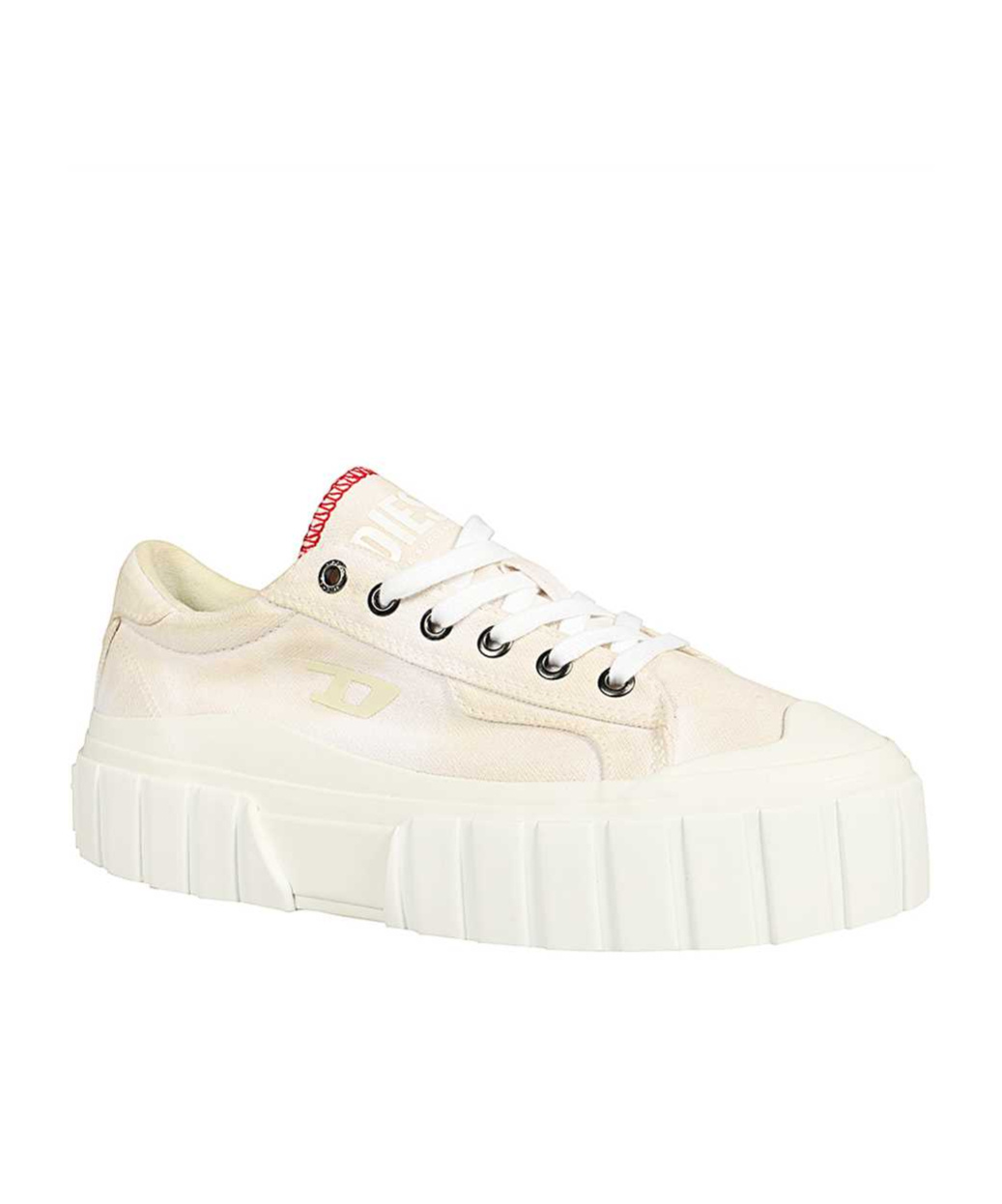 Diesel Round-headed Low-top Casual Shoes In White
