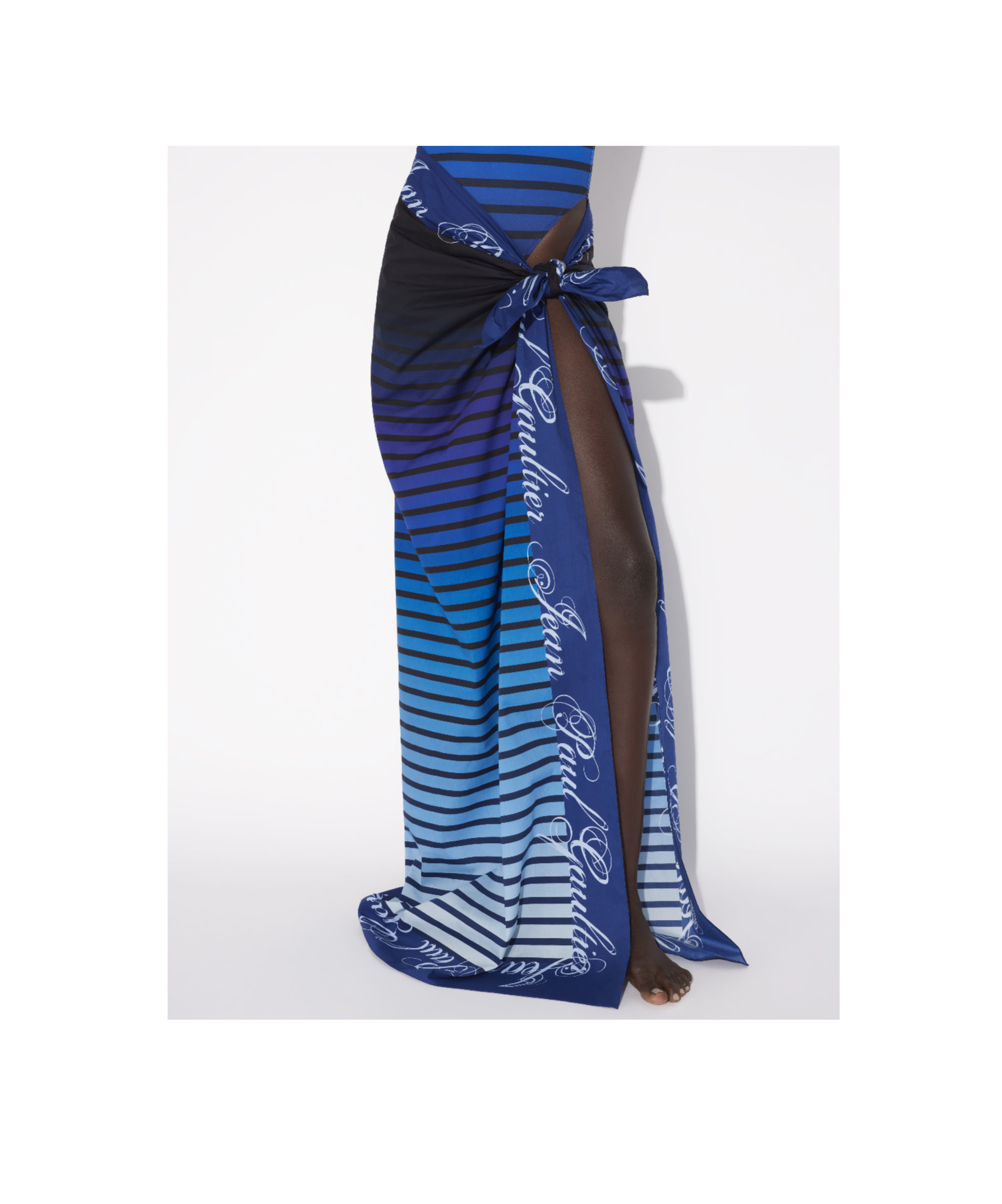Jean Paul Gaultier Printed Cage Yarn In Blue