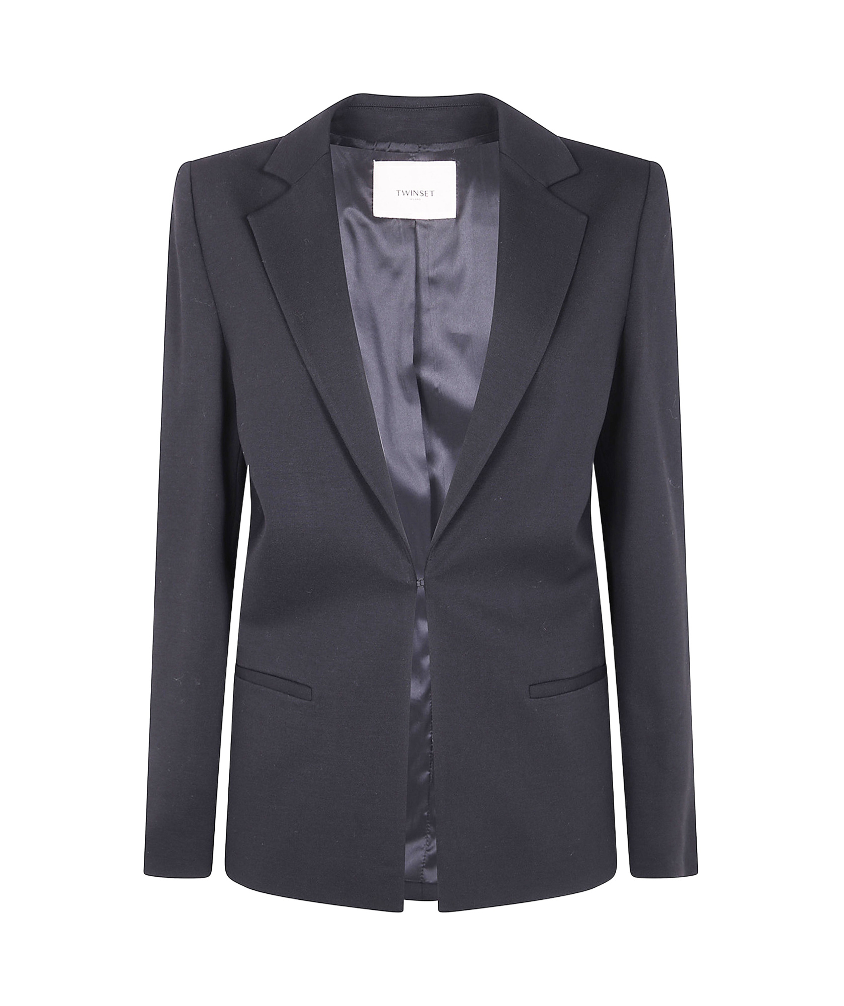 Twinset Single-breasted Blazer In Black