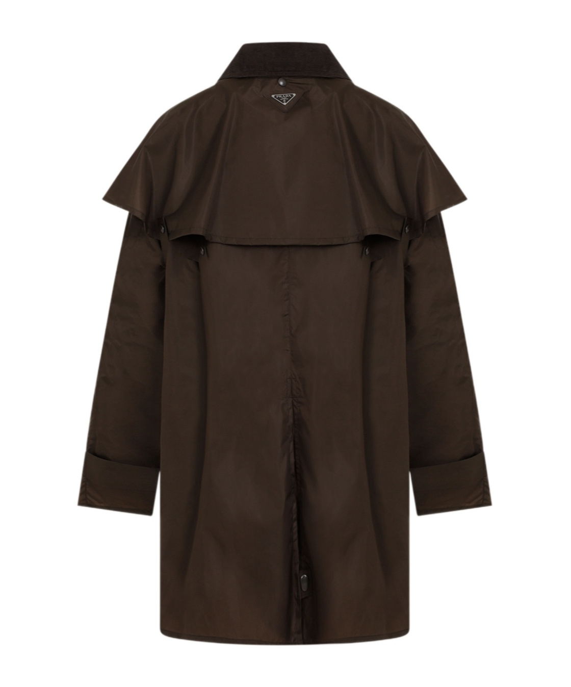 Prada Brown Polyamide Jacket In Brown