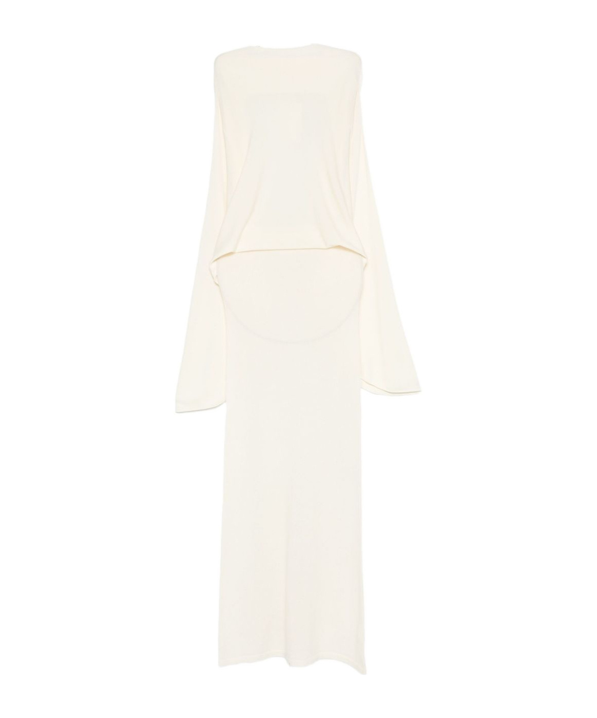 Aya Muse Backless Ultra-long Dress In White