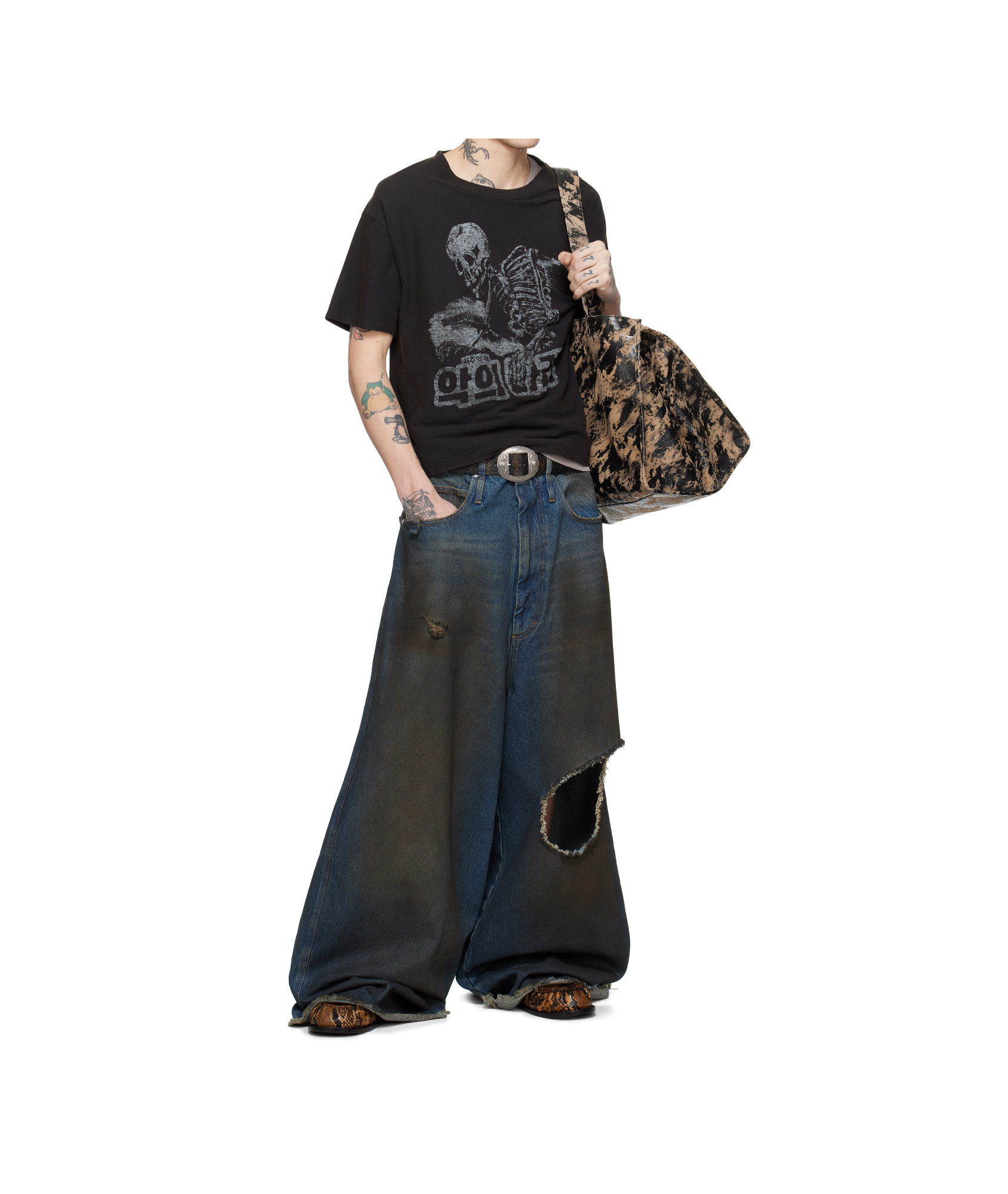 Lu'u Dan Slubby Jersey T-shirt In Black