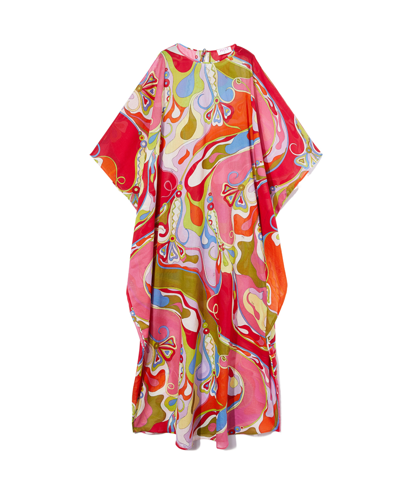 Pucci Orchidee-print Kaftan In Multicolor