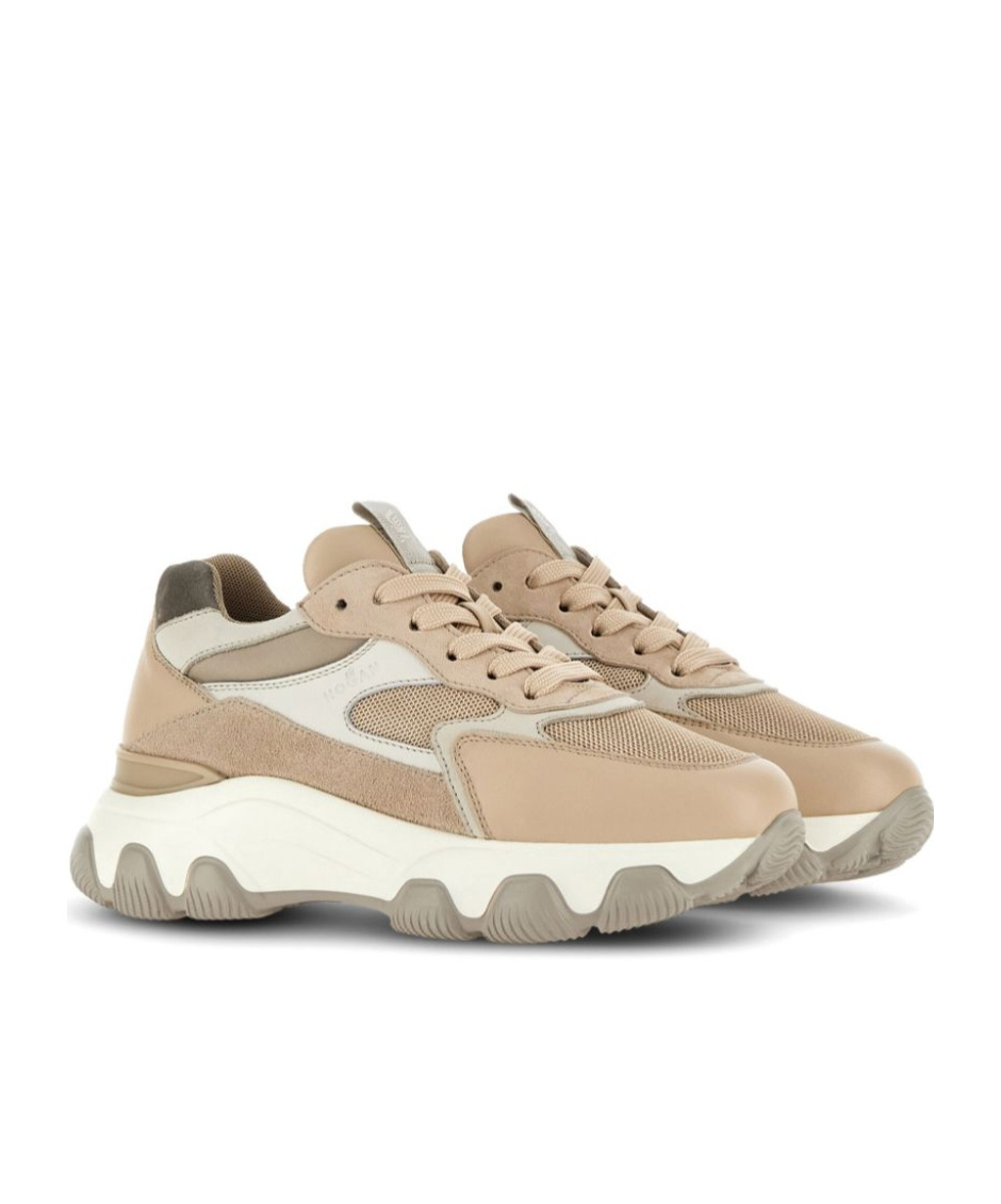 Shop Hogan Hyperactive Low-top Sneakers In Nude