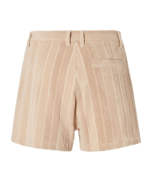 Fendi Terry Ff-jacquard Stripe Shorts In Multi