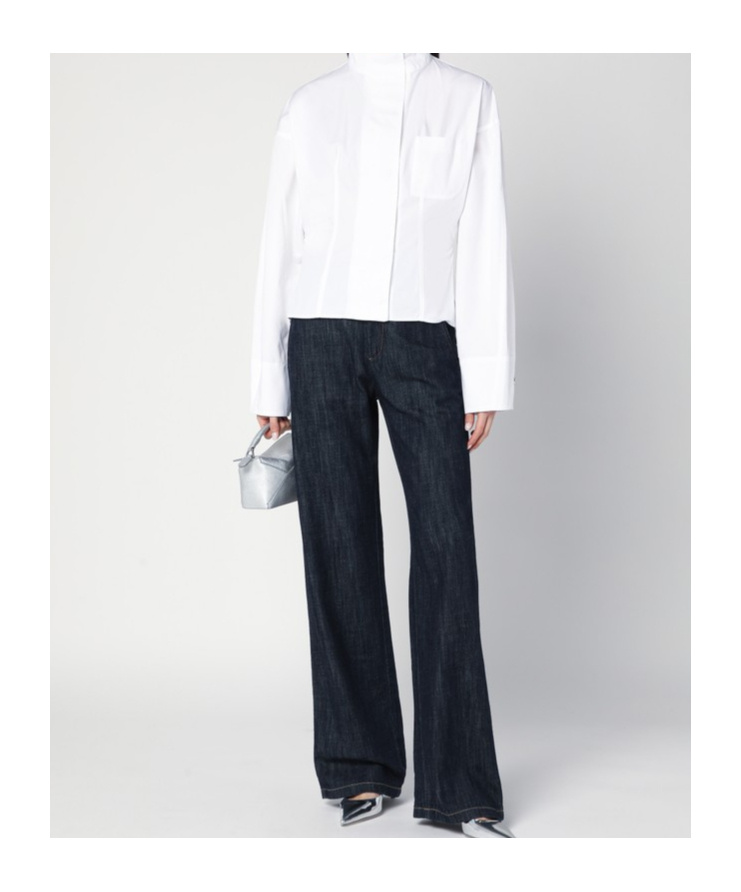 Department Five Department 5 Straight Leg Mouning Dark Blue Jeans In Dark Blue