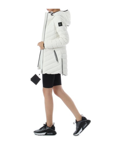 Moose Knuckles Rockcliff Midi Down Jacket In White