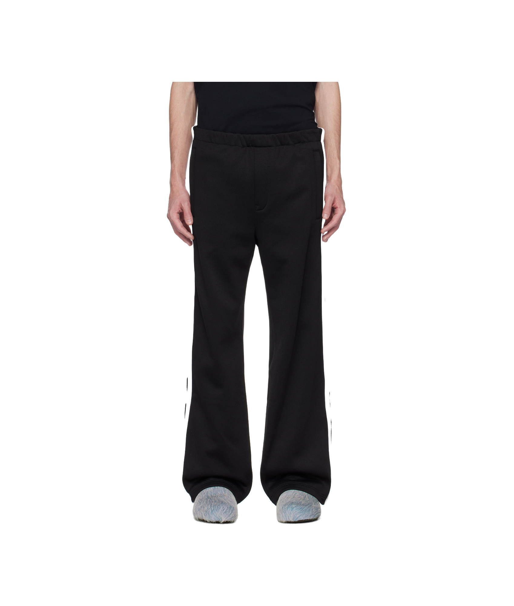 Marni Black Nylon Blend Sweatpants In Black