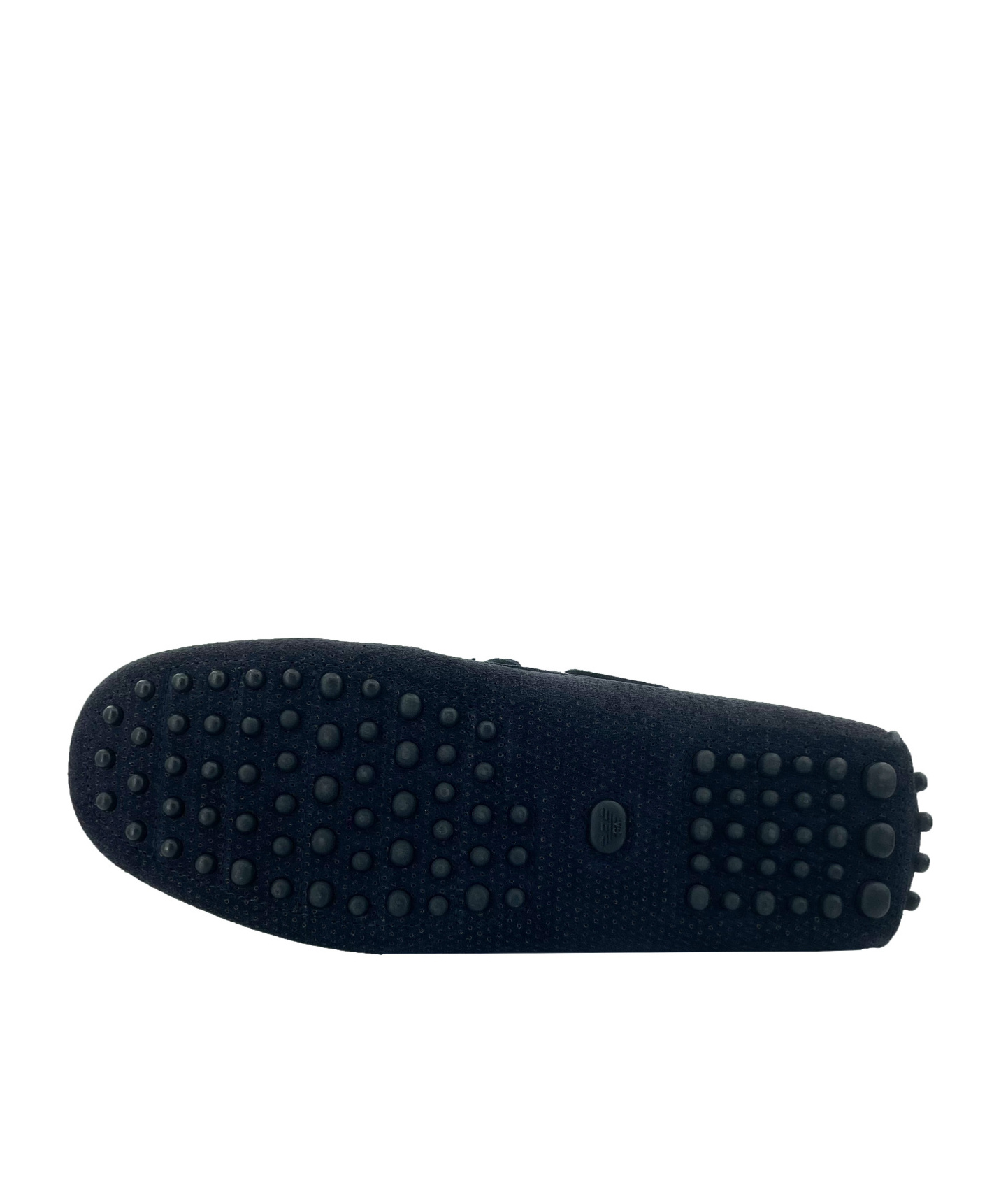 Emporio Armani Lacing Round Head Loafers In Black