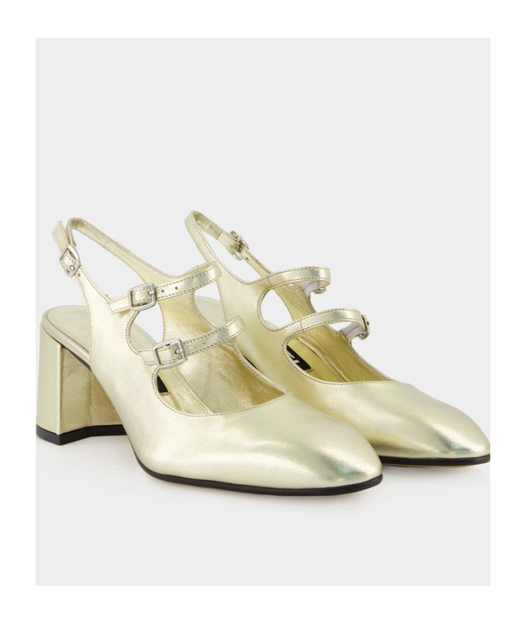 CAREL PARIS THICK HEELED SANDALS
