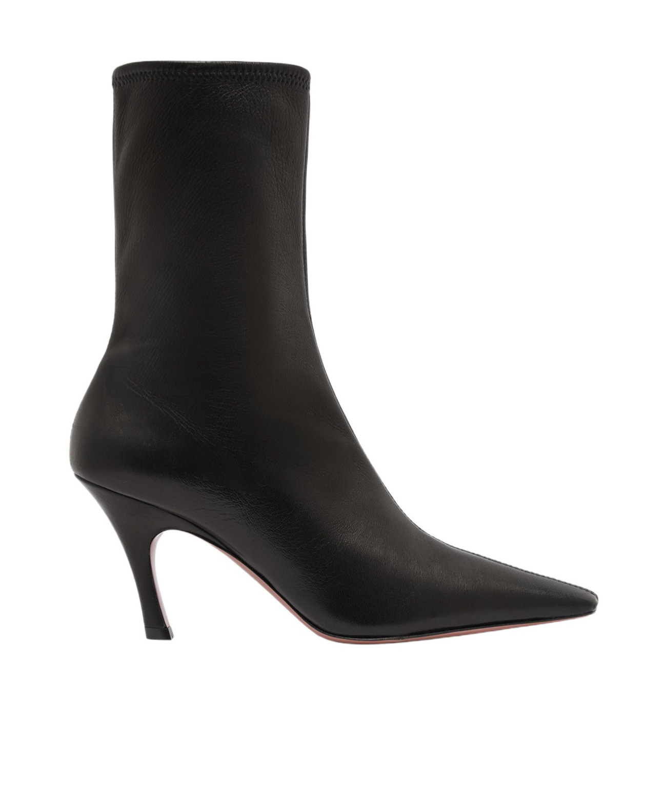 Amina Muaddi Elastic Ankle Boots In Black