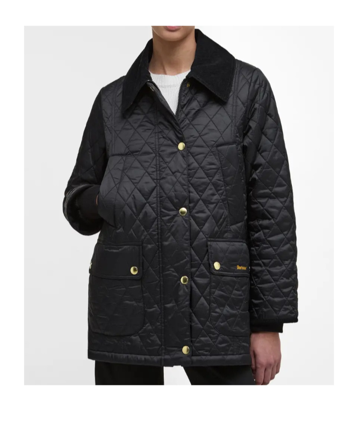 Barbour Modern Beadnell Quilted Jacket In Black