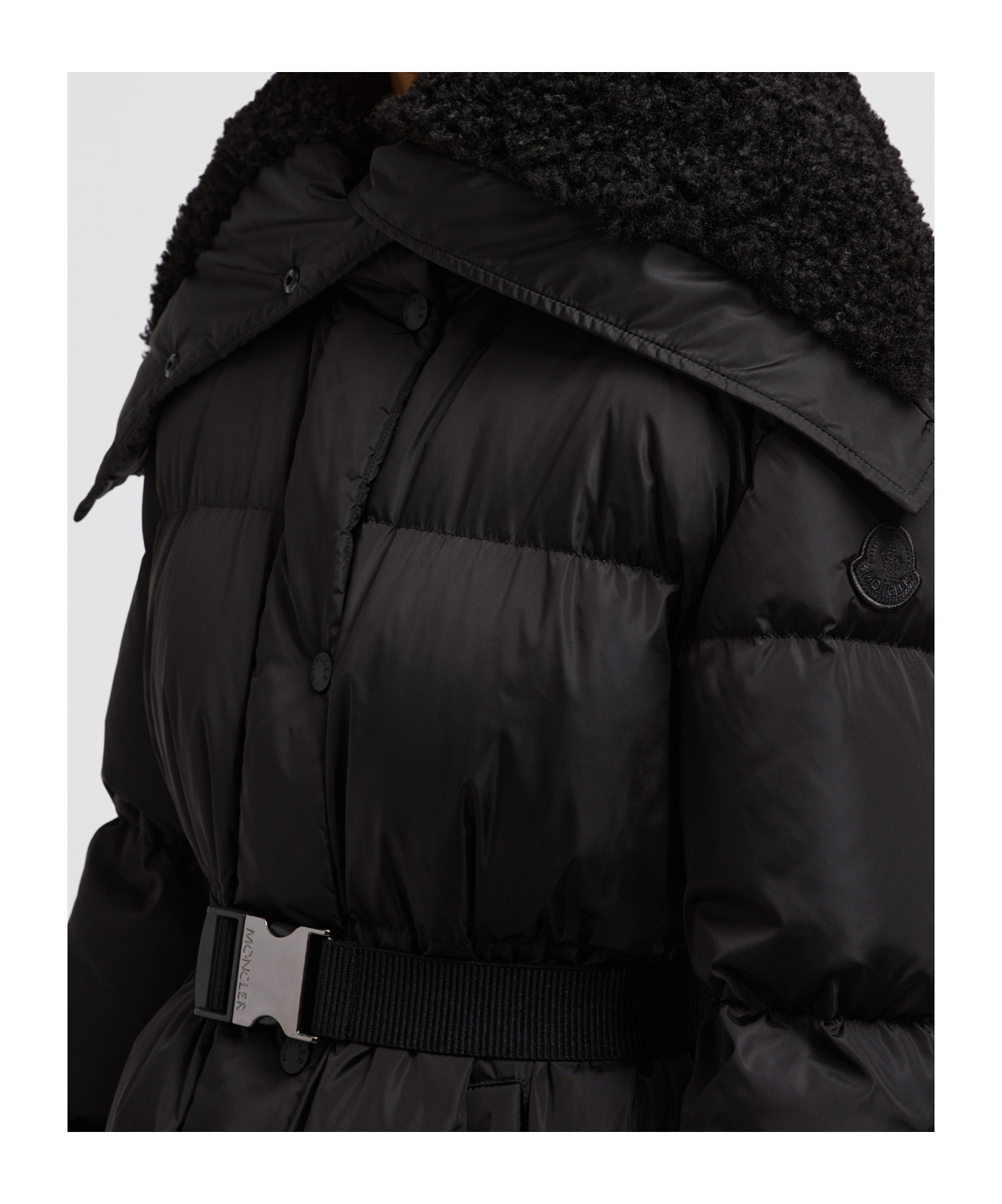 Moncler Bruneaux Coat In Black