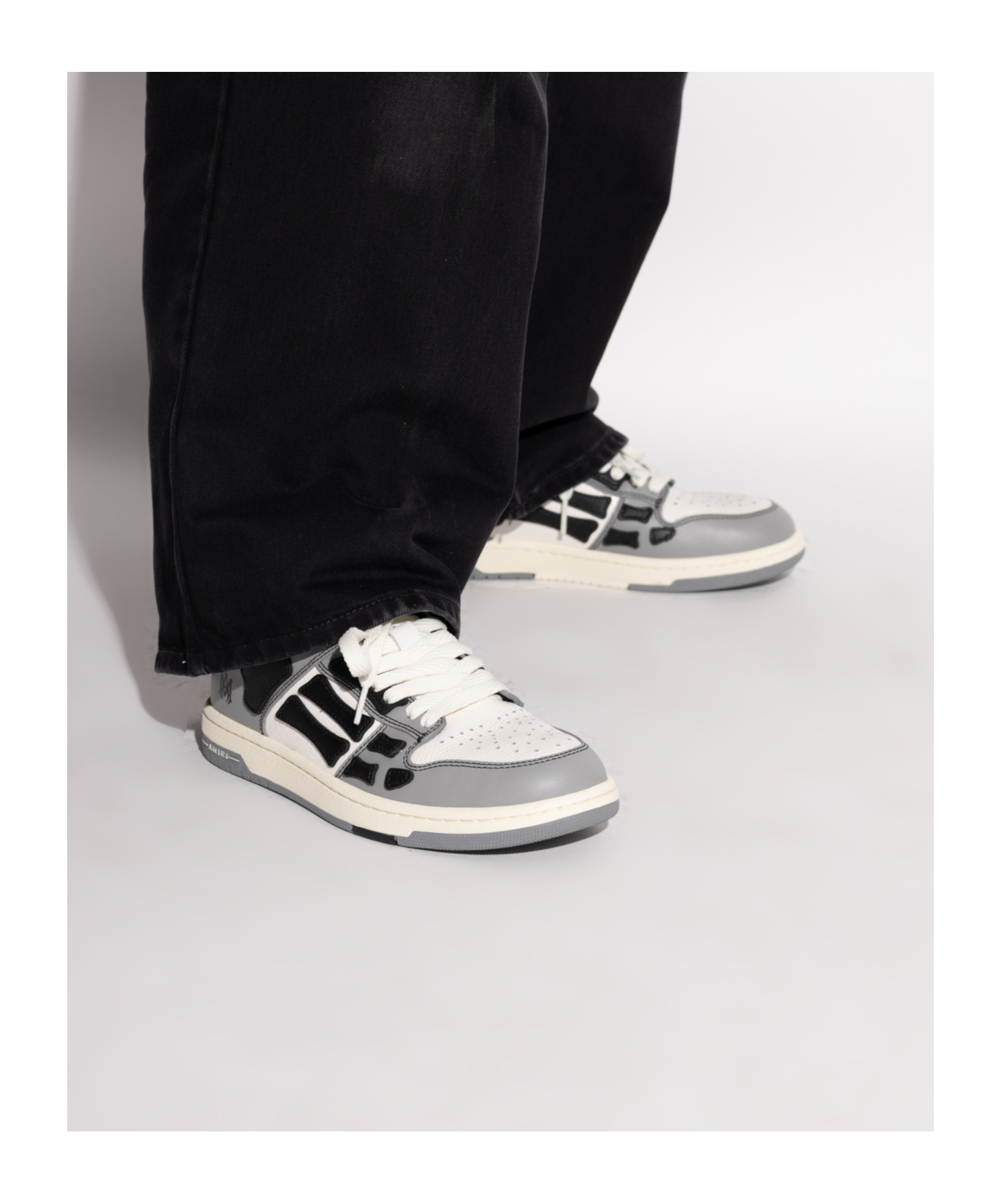 Amiri Varsity Skeleton Low Top Sneaker In White