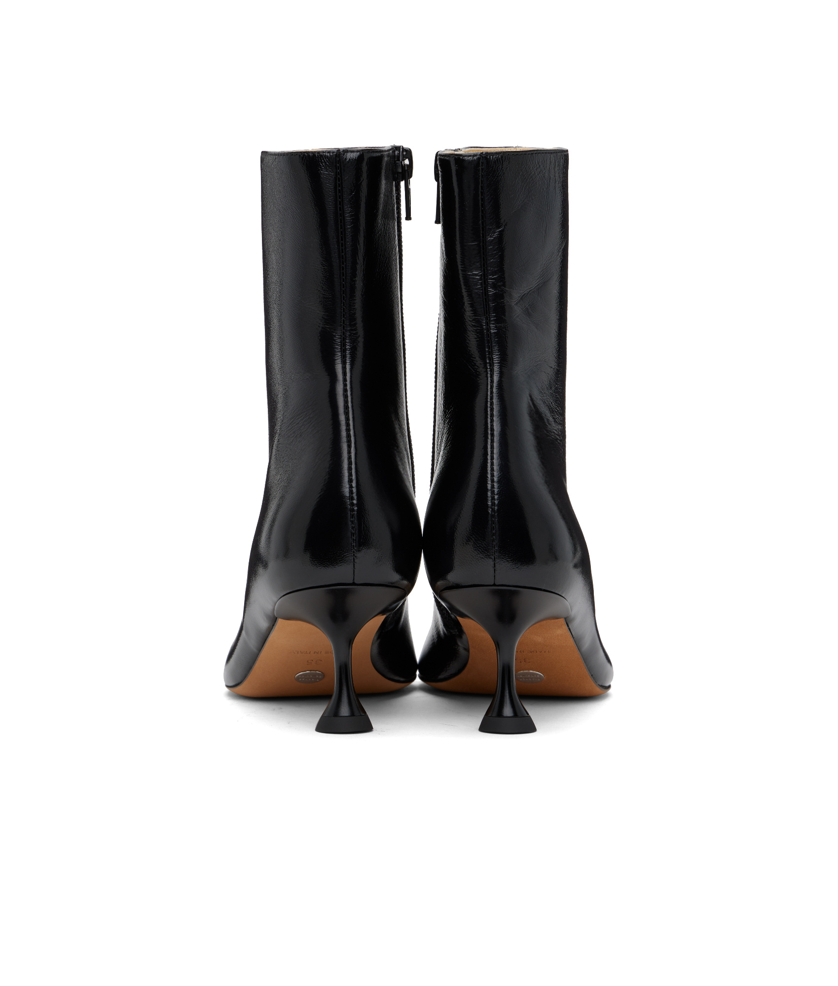 Proenza Schouler 65mm Tee Leather Ankle Boots In Black