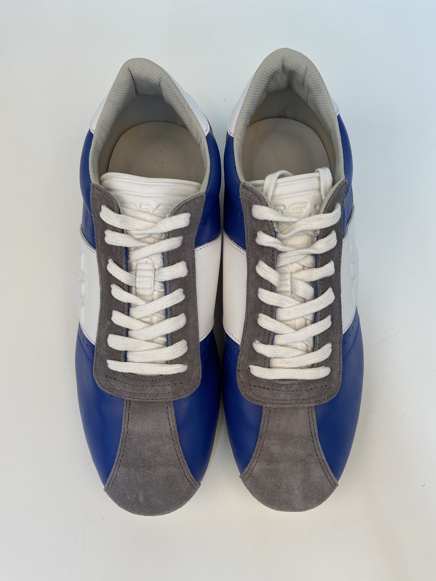 Emporio Armani Strap-up Casual Sneakers In Black